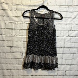 Flowy Sheer Floral Tank Top
